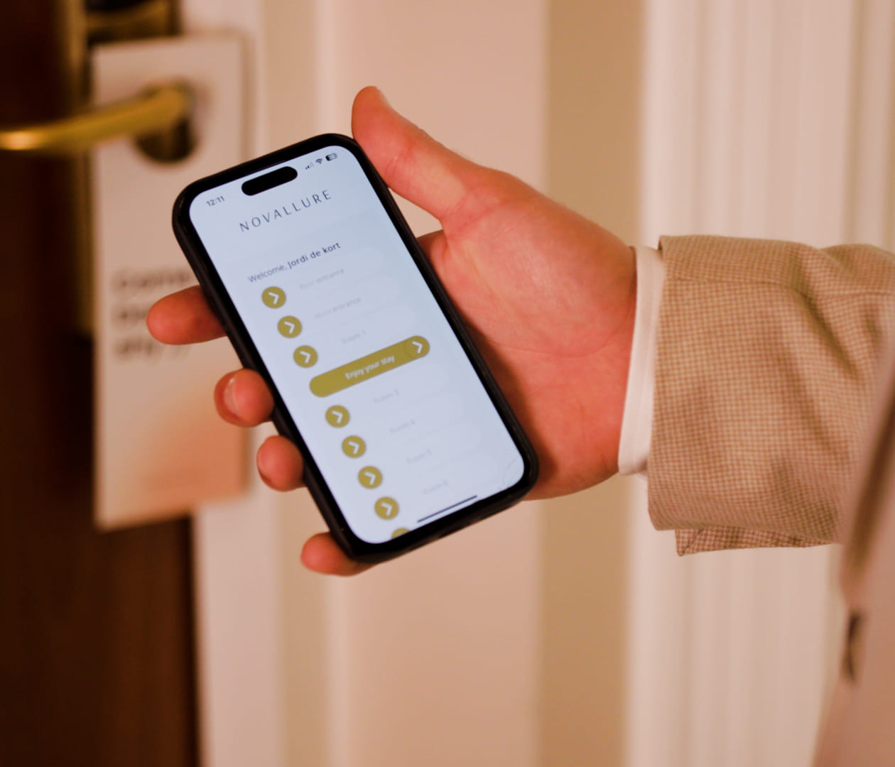 Gast gebruikt Your Mobile Key
